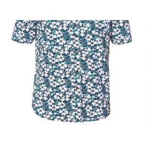 NEW NICOBY men's fiji lilly stretch button down knit style shirt in blue